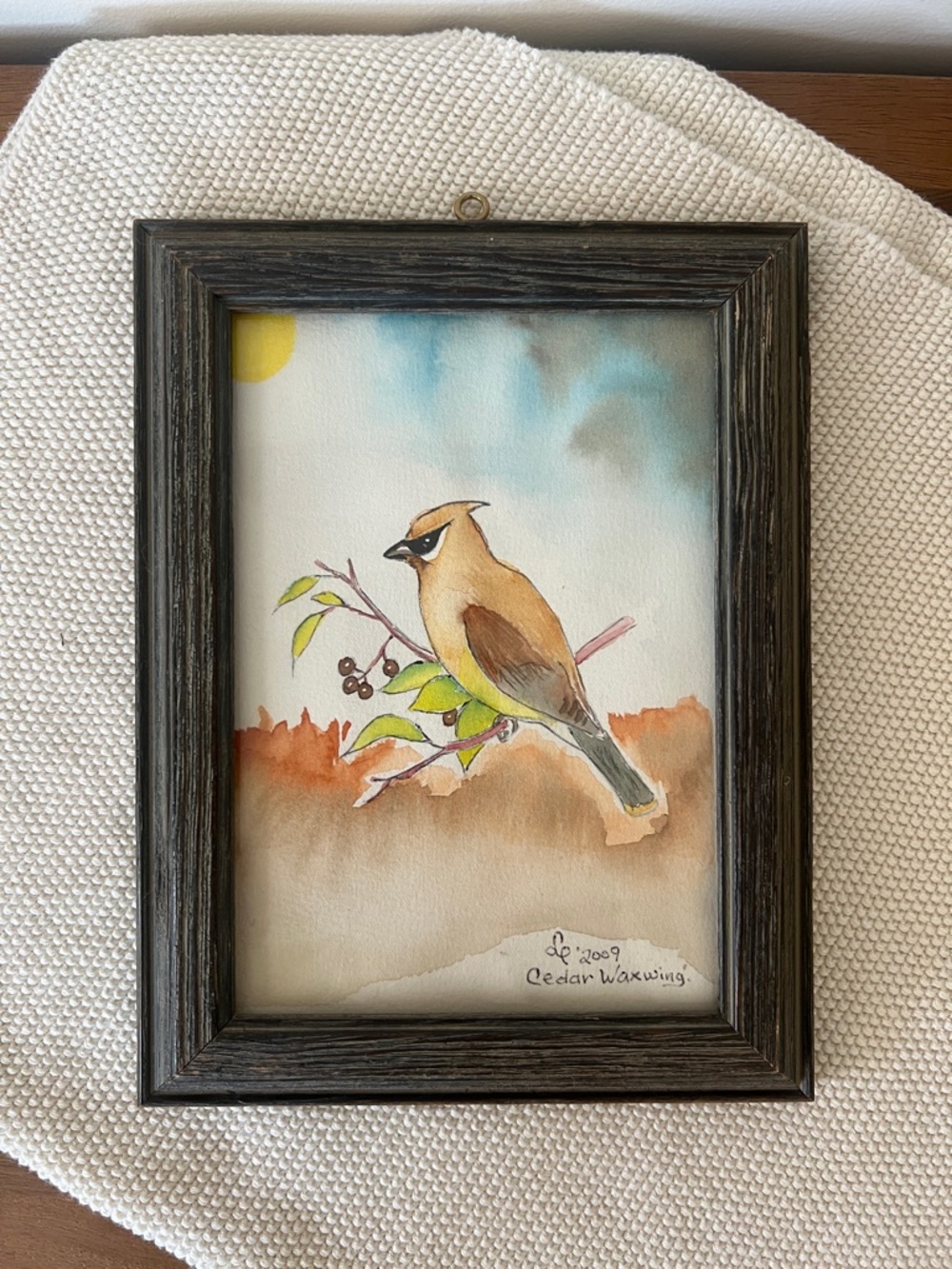Framed Original Watercolor Painting Signed And Dated "2009" By The Artist.